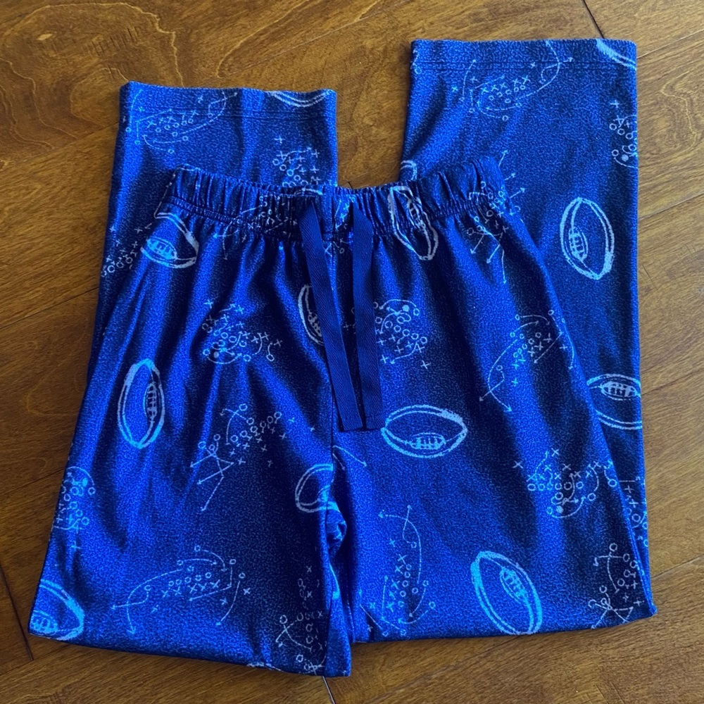 Arizona Jean Co Boy’s Football Pajama Bottoms M (10/12) Blue & White